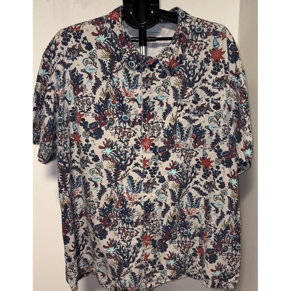 Columbia Other - Columbia PFG Men's USA Fish Vented Short Sleeve Shirt Size XXL Multicolor